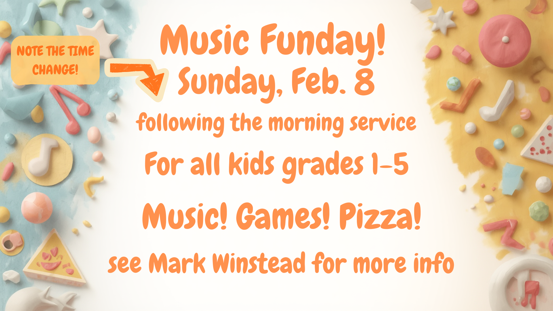 Music Funday Slide for Feb 8